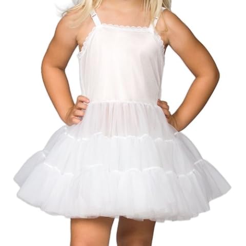 I.C. Collections Big Girls White Bouffant Slip Petticoat - Extra Full, 8 Cover