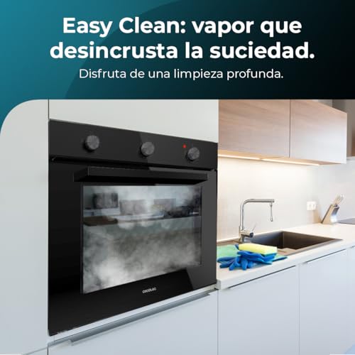 Miniatura 5 de Cecotec Horno Integrable Convencional Bolero Hexa C136000 Glass Black Time A. 2800w, 77l, Bajo Consumo, Temporizador, 4 Funciones, Steam Assist, Steam Easyclean, Cooling Fan, Triple Glass, Luz