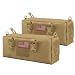 AMYIPO Tactical Pouch Multi-Purpose Large Capacity Increment Pouch Short Trips Bag (Khaki (2 PCS))