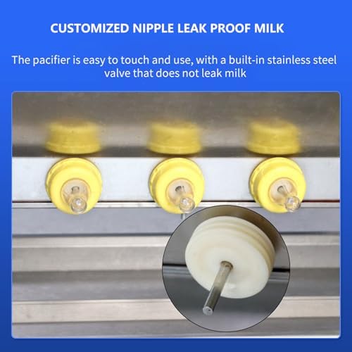 Stainless Steel Automatic Piglet Milk Feeder 15/20L - 10 Nipple System with Sound Hole for Lambs & Small Cattle, Efficient Livestock Feeding Solution