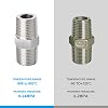 Lot De 5 Raccords Réducteurs Inox 304 - 1/2" Femelle BSP X 3/8" Mâle BSP, Forgé, Pour Tuyauterie