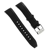 festina sport 16242/a hochwertiges PU-Armband schwarz mit Dornschließe