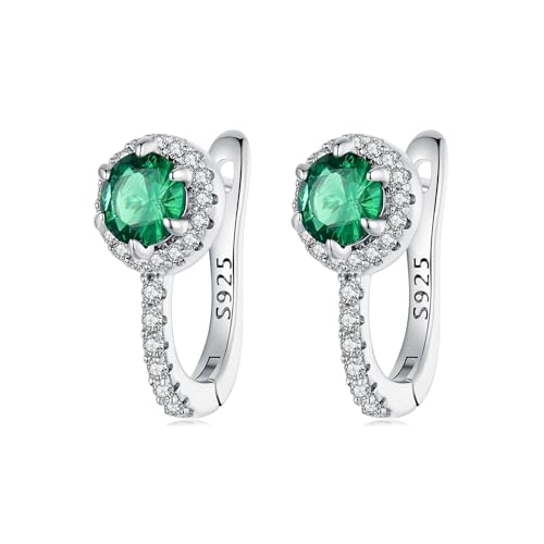 Boucles d'oreilles huggie scintillantes de qualité supérieure style joaillerie
