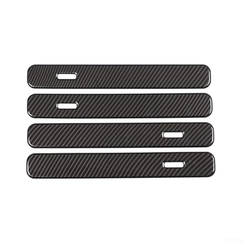 MeevrgR Améliorez votre Range Rover pour VELAR 2017 2020 avec garniture de poignée de porte extérieure en fibre de carbone, 4 pièces