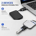 USB C à USB Adaptateur 4 Faites votre valise, USB à USB C Adaptateur, 5Gbps OTG Convertisseur de transfert de données, Adaptateur de type C en aluminium pour ordinateur portable, tablette, téléphone, lecteur flash & chargeur