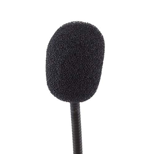 Microphone mini jack 3.5mm flexible avec tige orientable et socle de table stable pour PC