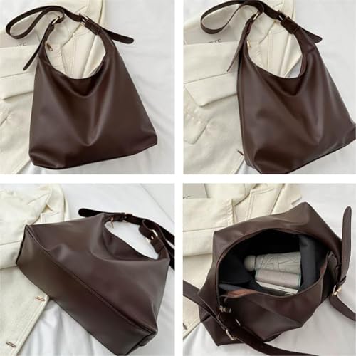 Bolso de hombro para mujer cuero casual minimalista miniatura 6