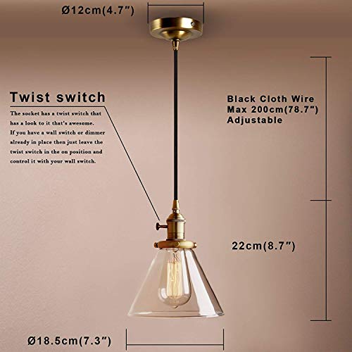 Pendant light vintage chic et finitions or pour un aménagement loft d'exception - 4