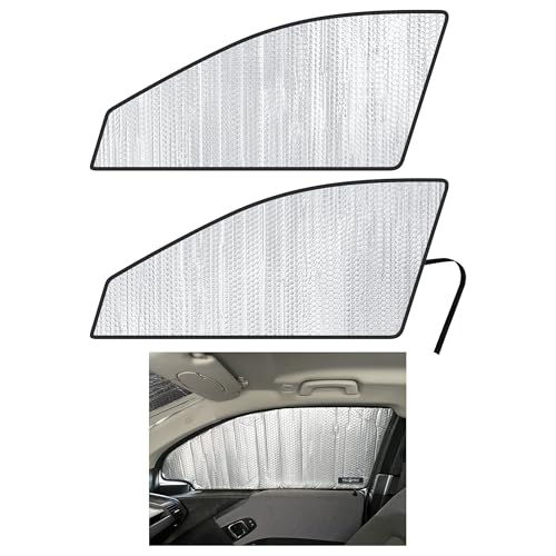 Side Window Front Seat Reflective Sunshade Custom Fit for 2014 2015 2016 2017 2018 2019 2020 2021 BMW i3 Series Hatchback, Giga World, Tera World, Mega World (Set of 2)