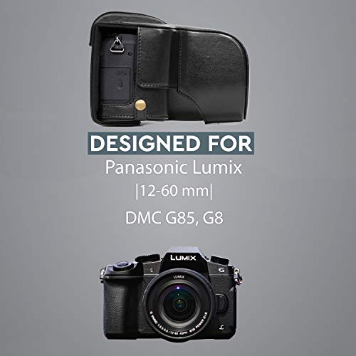 Funda de cuero MegaGear para cámara Panasonic Lumix DMC-G85 miniatura 6