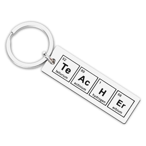 Kefley Teacher Keychain: Chemistry Periodic Table of Elements, 'Te Ac