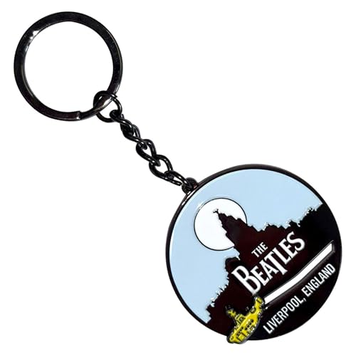 Rock Off officially licensed products The Beatles Liverpool Skyline Yellow Submarine Keychain Porte-Clés Size One Size
