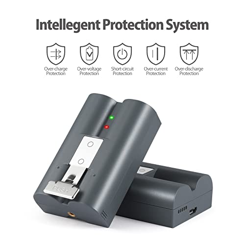 image for Etrhtec 2 Packs 6040mAh Rechargeable Battery Compatible with Ring-Vide