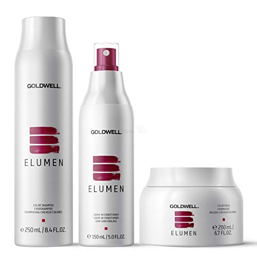Preisvergleich Produktbild Goldwell Elumen Care Set - Shampoo Farbshampoo 250ml + Leave-In Conditioner 150ml + Mask Farbmaske 200ml