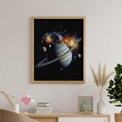 Kit créatif diamant 5D Jupiter idée cadeau déco murale bureau - 5