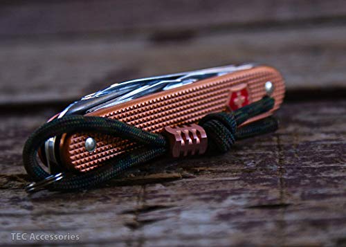 Tec Accessories Titanium, Brass, And Copper Paracord Lanyard Beads (3 Pack) Keychain Accessories, Paracord Keychain Beads For Your Gear, Zipper Pulls, Bags, Paracord Beads, Paracord Accessories #TOP7