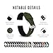 Barton Elite Silicone Watch Band (22mm) | Quick Release Premium Silicone Strap with Stainless Steel Buckle | Compatible with Classic & Smart Watches | Comfortable, Durable, Stylish, Waterproof - Army Green & Black
