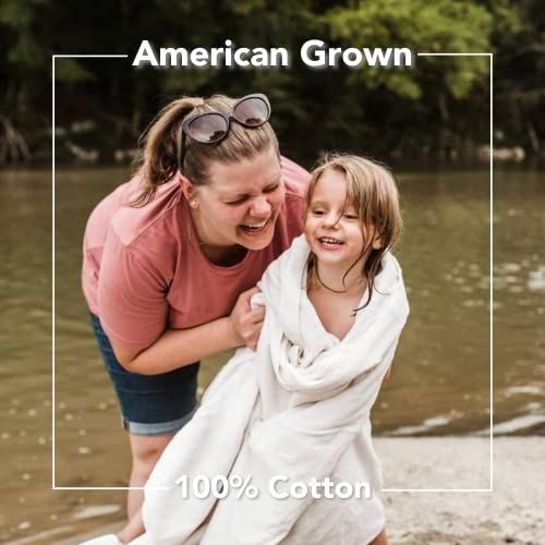 Red Land Cotton Bath Towels Set | American Grown 100% Luxury Cotton Wash Cloths For Body Hand & Face | Hotel Premium Quality | 6 Piece Towels For Bathroom | Usa Made Fluffy Soft And Durable | Gray #TOP4