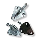 10er Set Ringhaken 3-Loch mb-m® 906658 Dreiloch Planenhaken Netzhaken für Anhänger Plane & Anhängernetz (10 Stk.)  langlebige Dreilochplanenhaken Ringhaken aus verzinktem Guss - robuste Dreilochhaken für PKW Anhänger Bordwand