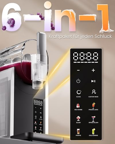Slush Maschine ohne Eis, EASTPLUS NEU 2025 – Slushie Maker 2 L mit Schnellgefrierung, 6 Programmen & Selbstreinigung – Für Slushies, Margaritas, Milchshakes & mehr – Bild 5