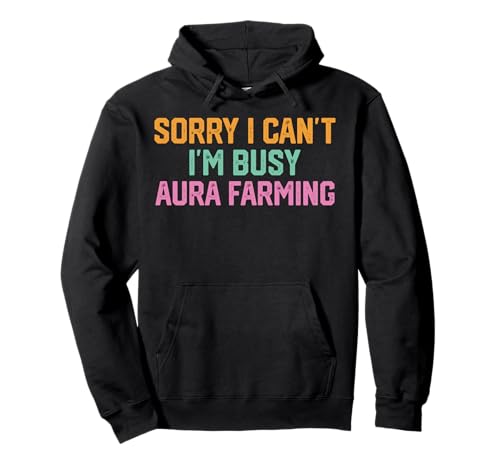 Funny Aura Farming Funny Meme For Aura Farmer Boys Pullover Hoodie