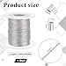 PH PandaHall 328 Feet 0.5mm Heavy Duty Picture Hanging Wire, 304 Stainless Steel Photo Frame Hanging Wire with 30 pcs Aluminum Crimping Loop Sleeve for Mirrors Frames, Load Capacity 9.7LB