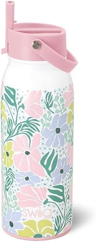 Miniatura 10 de Swig Life Botella de agua aislada de 26 onzas con pajilla y abatible + asa para sorber, a prueba de fugas, apta para lavavajillas, apta para