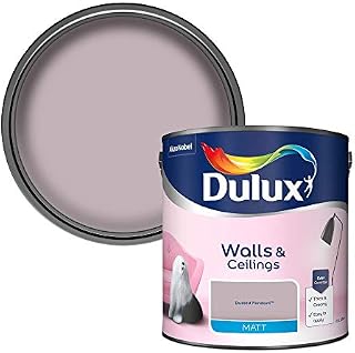 Dulux Silk Emulsion Paint For Walls And Ceilings - Violet White 2.5 Litres