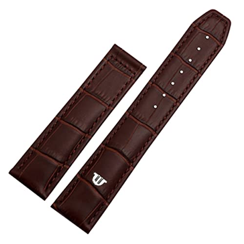 Bracelet de montre en cuir de vachette 20mm 22mm avec boucle pliante business