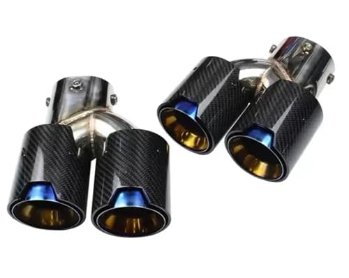 Tuyau d'échappement pour BMW G20 G21 M340i transformation look quad bleu