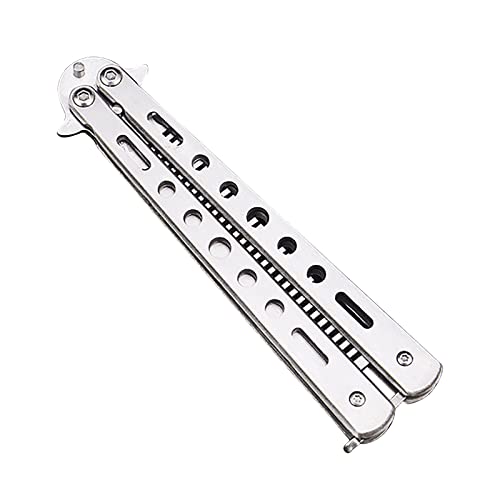 Stainless Steel Butterfly Comb Gifts - Butterfly Combs For Hair,Folding Butterfly Comb For Training,Outdoor Sports Styling Tools,Flick Comb Styling Tools For Hair (Silver) #TOP3