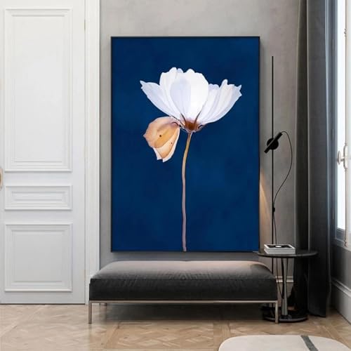 Art mural fleurs et papillons impression haute définition sur toile