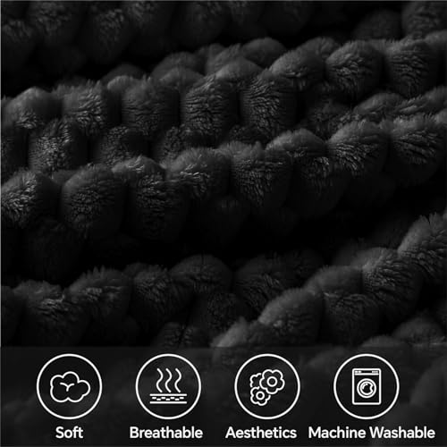 Image of BEDELITE Black King Blanket for Bed, Soft Cozy Gifts for Women, 108 * 90