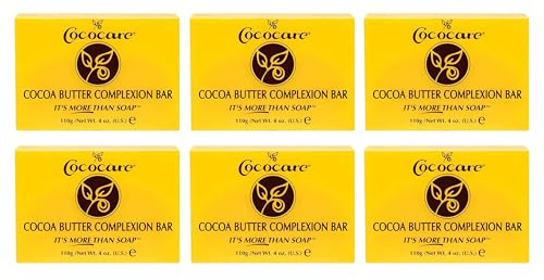 COCOCARE (VALUE PACK OF 6) COCOA BUTTER COMPLEXION BAR SOAP 4oz