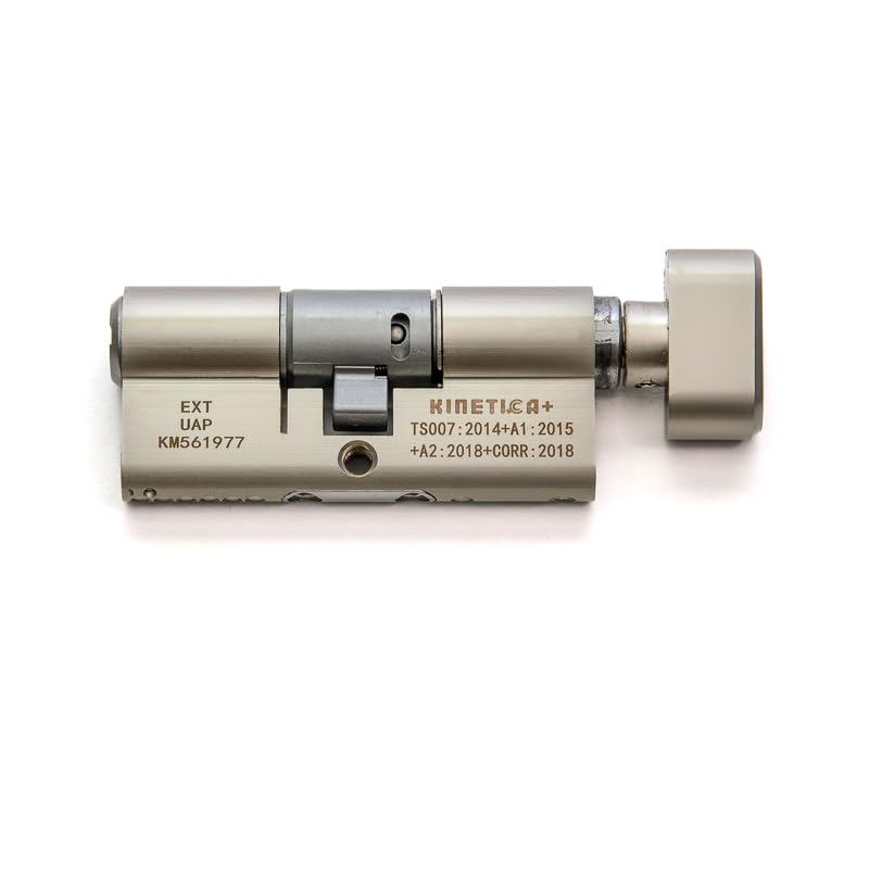 UAP Kinetica+ K4 3* Kitemarked Horizontal Euro Key & Turn Cylinder Door Lock, Advanced Home Security & Safety, Bio Key, 6-Pin - Image 3