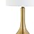 JONATHAN Y JYL5010A Dylan 25" Metal/Crystal Teardrop LED Table Lamp Contemporary Transitional Bedside Desk Nightstand Lamp for Bedroom Living Room Office College Bookcase, Brass Gold