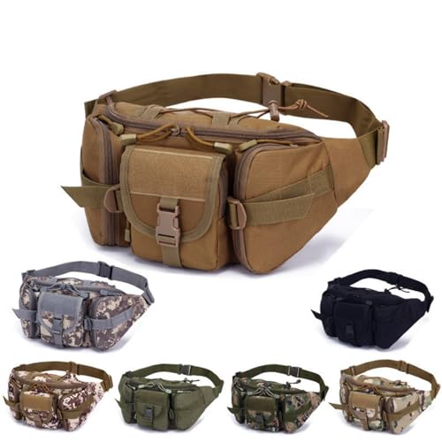 Pochete tática, bolsa de espera masculina dupla, cinto de quadril, bolsas utilitárias para pesca ao