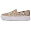 Platform Gold Glitter