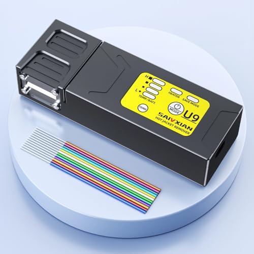 Fiber Optic Thermal Stripper Rechargeable Auto Heating Stripping Tool for Bundle Bare Ribbon Non Visible Optical Fibers (Wisoqu9nmtg1zy30-11)