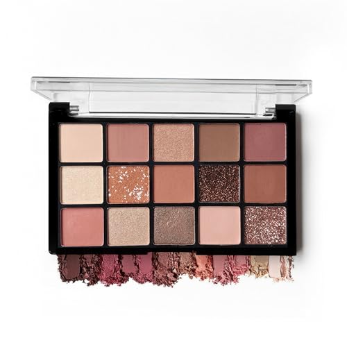 Image of Hilary Rhoda Trendsetter Eyeshadow Palette | Highly Pigmented Shades | Matte & Shimmer Finish | Long-Lasting | All Skin Types | Easily Blendable Eye Makeup Palette - 15g (Vibe Stealer - Shade 02)