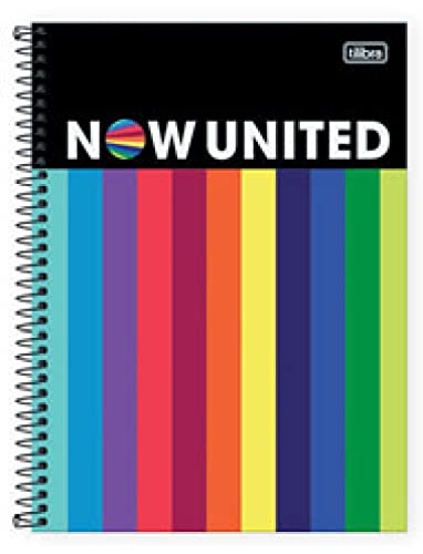 Caderno Cd 01X1 80 Folhas, Now United, Tilibra