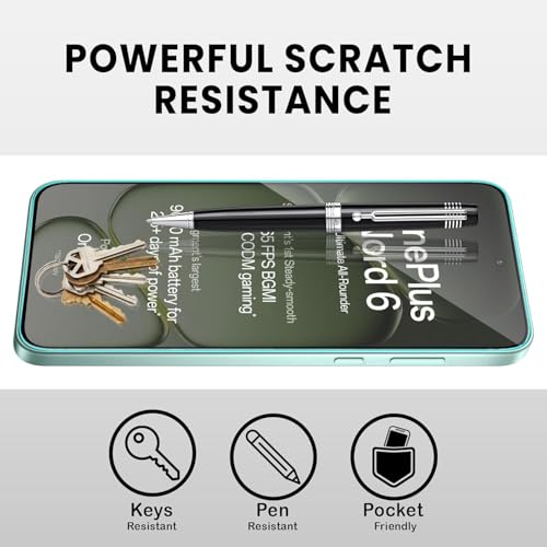 Image of Tempered Glass Screen Protector Compatible for Oneplus Nord 6 5G / Oneplus Nord 6 with Edge to Edge Coverage and Easy Installation Kit