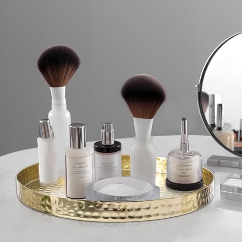 Lbyng Hammered Brass Gold Serving Tray thumb #4