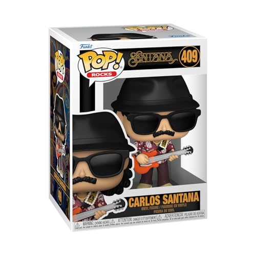 Funko Pop! Rocks: Carlos Santana - Figura de Vinilo Coleccionable - Idea de Regalo- Mercancia Oficial - Juguetes para Niños y Adultos - Music Fans - Muñeco para Coleccionistas y Exposición