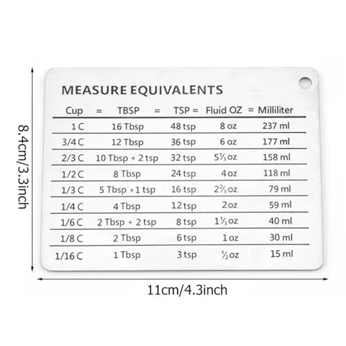 Imanes rectangulares para refrigerador con tabla de conversión miniatura 2