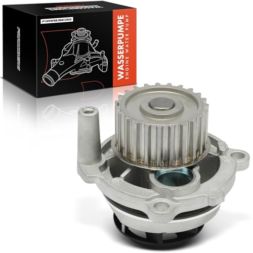 Frankberg Wasserpumpe Kompatibel mit A3 8L1 8P1 8P7 8PA 1.6L-2.0L 1996-2012 A4 8D2 8E2 8EC 8ED 8E5 8H7 8HE B5 B6 B7 1.6L-2.0L 1994-2008 A6 4B2 C5 4B5 2.0L 2001-2005 Benzin Replace# 06B121011H
