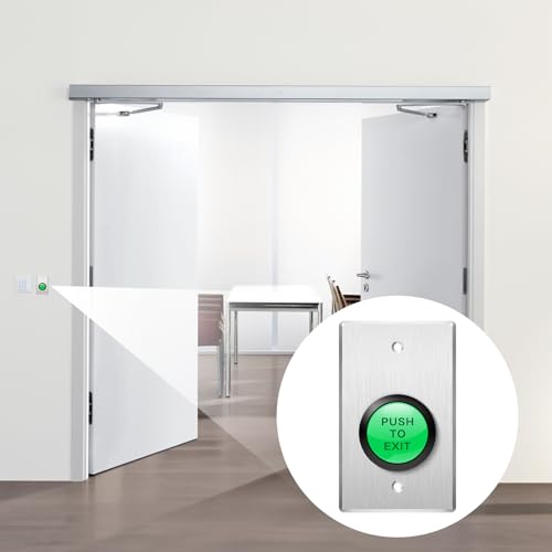 Bouton poussoir pour sortir intérieur avec bouton demande de sortie LED verte