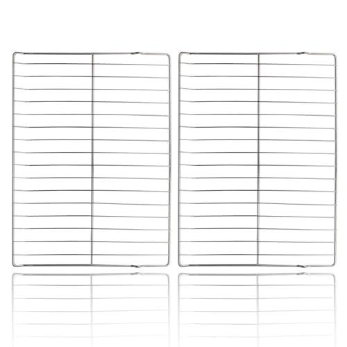2Pcs WB48T10095 Oven Rack Replacement - 23.7 x 17.4 304 Stainless Steel Flat Rack for GE Stove Oven Models WB48K5019 AP5665850 PS6447646 WB48K0001 WB48K0003 WB48K0004 WB48K1 WB48K3 WB48K4