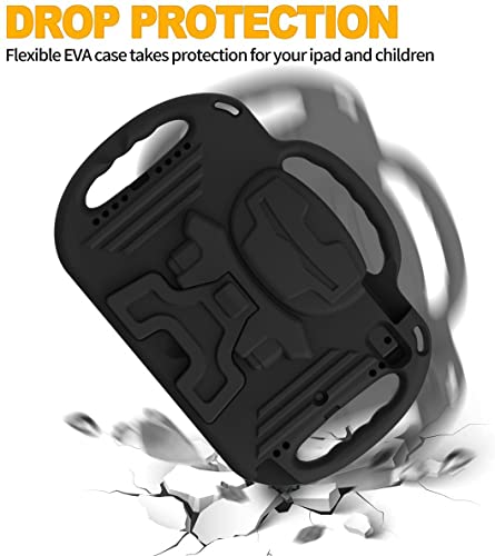 Bmouo Ipad 6Th/5Th Generation Case For Kids, Ipad 9.7 Case For Kids, Ipad Air 2 Case For Kids - With Shoulder Strap, Shockproof Handle Stand Case For Ipad 9.7 Inch 2018/2017,Ipad Air 2,Black #TOP6