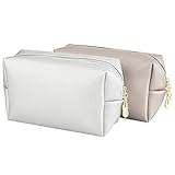 【Glatter & luxuriöser Reißverschluss】 Diese Reise make up tasche mit stabilem glatten Reißverschluss, großer Reißverschlussöffnung und zwei luxuriösen Reißverschlussziehern erleichtert das Öffnen und Packen. Und es ist korrosionsbeständig.